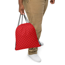 Load image into Gallery viewer, Red All-Over Drawstring Bag
