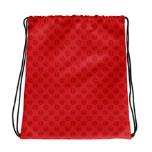 Load image into Gallery viewer, Red All-Over Drawstring Bag
