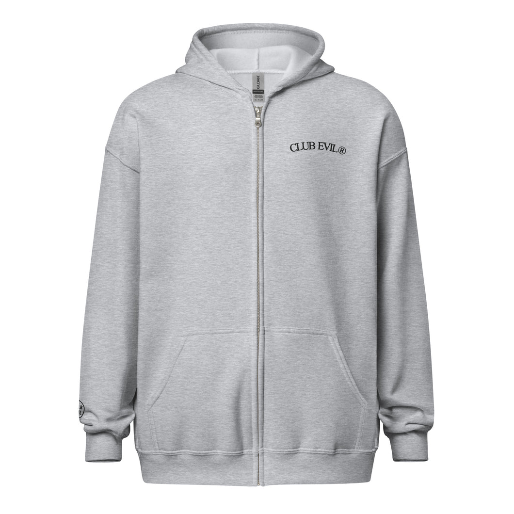 Grey Zip Hoodie